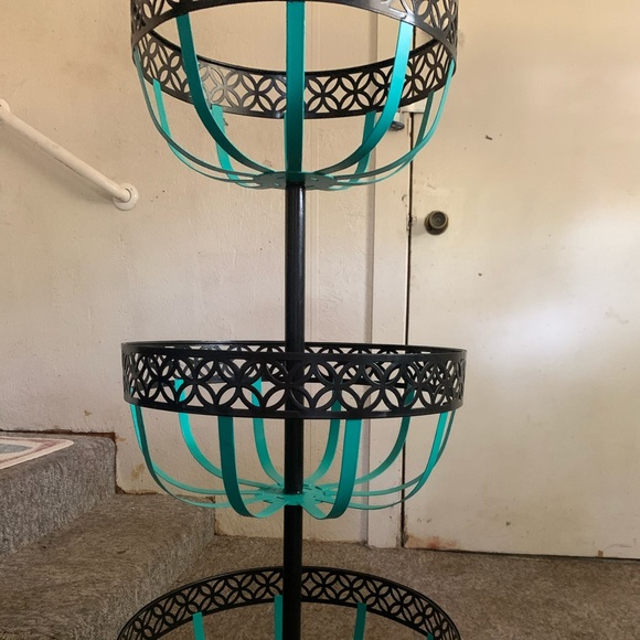 3 Tiered Iron Plant Holder - Picture 3 of 5